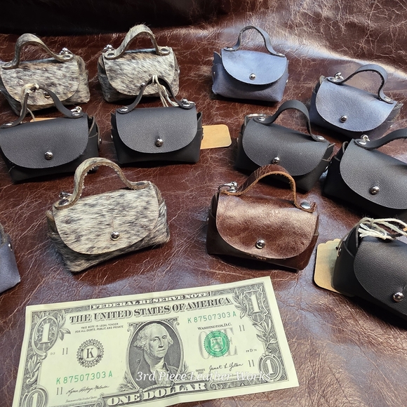 Handmade Mini Leather Purses - Picture 12 of 12